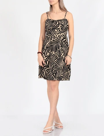Rochie scurta Only, negru/crem
