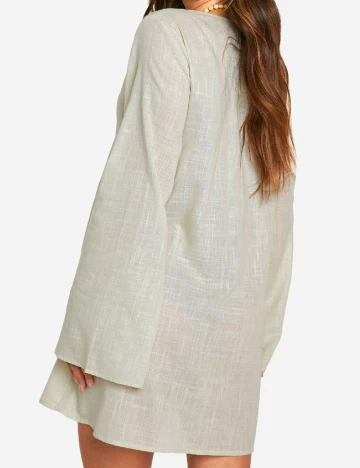 Rochie scurta Boohoo, bej