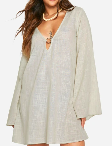 Rochie scurta Boohoo, bej