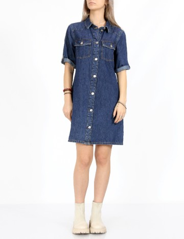 Rochie scurta Jacqueline de Yong, albastru