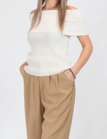 Bluza Only, alb Alb