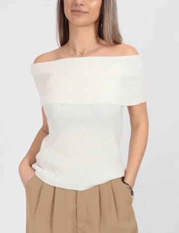 Bluza Only, alb Alb
