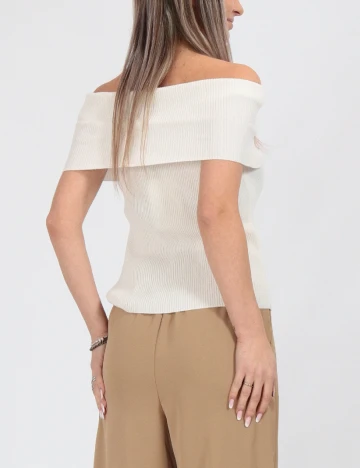 Bluza Only, alb Alb