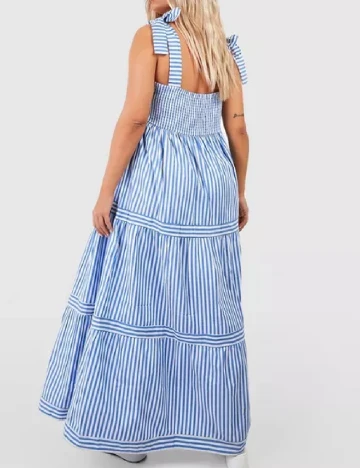 Rochie lunga Boohoo Plus Size, albastru