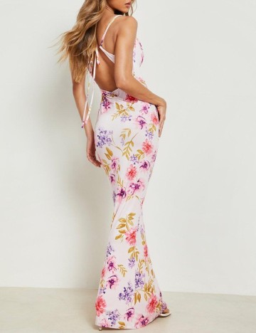 Rochie lunga Boohoo, floral print