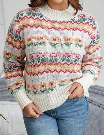 
						Pulover SHEIN CURVE, mix culori
