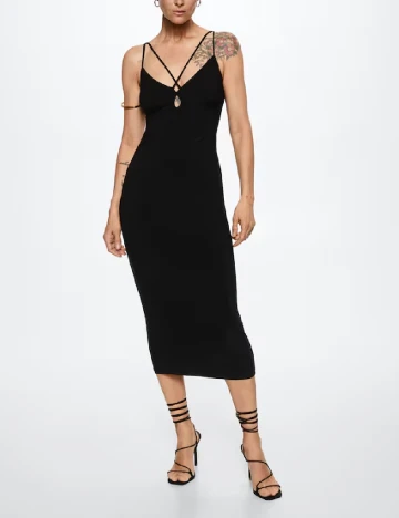 Rochie medie Mango, negru