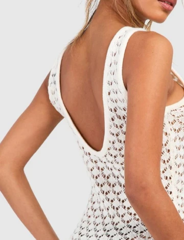 Rochie de plaja Boohoo, ecru