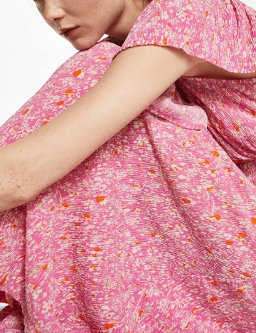 Rochie medie Mango, roz Roz