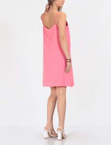 Rochie scurta Pieces, roz