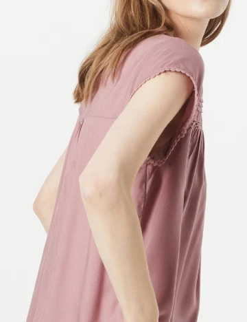 Bluza Vero Moda, roz pudra