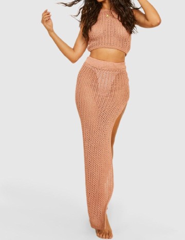 Compleu De Plaja Boohoo, maro deschis