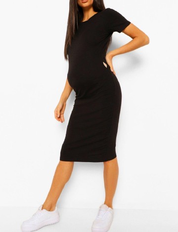 Rochie medie Boohoo maternity, negru