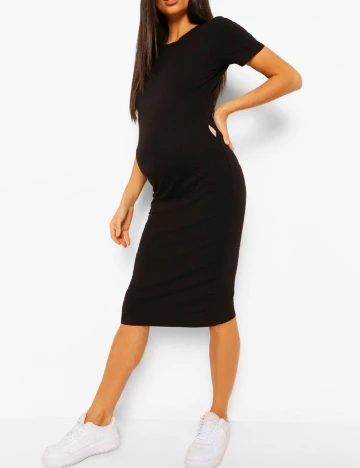 Rochie medie Boohoo maternity, negru