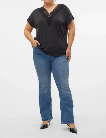 Bluza Vero Moda Curve, negru Negru