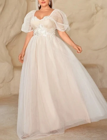 Rochie lunga SHEIN CURVE, crem