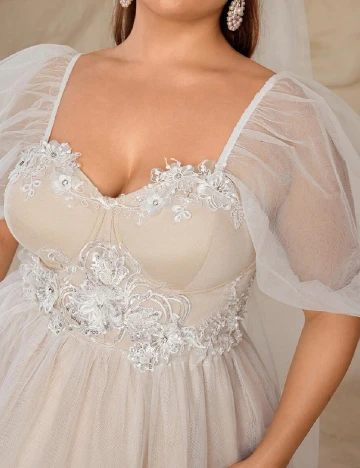 Rochie lunga SHEIN CURVE, crem