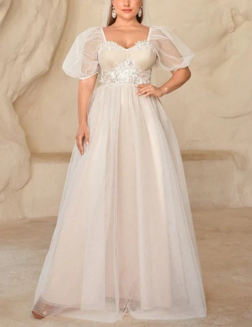 Rochie lunga SHEIN CURVE, crem