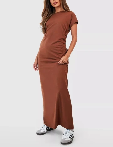 Rochie lunga Boohoo, maro