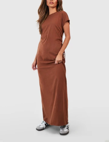 Rochie lunga Boohoo, maro
