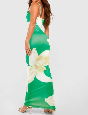 Rochie lunga Boohoo, verde