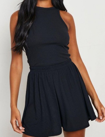 Pantaloni scurti Boohoo, negru