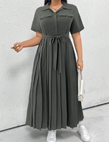 Rochie lunga SHEIN CURVE, gri