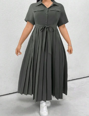 Rochie lunga SHEIN CURVE, gri