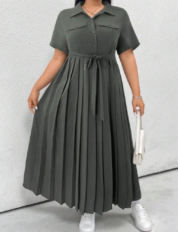 Rochie lunga SHEIN CURVE, gri