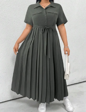 Rochie lunga SHEIN CURVE, gri