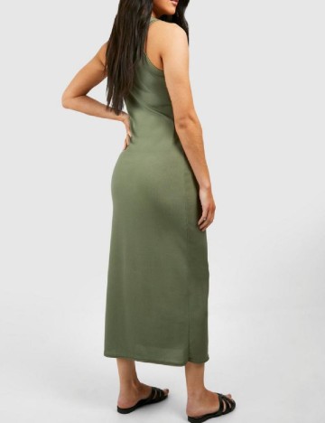 Rochie lunga Boohoo maternity, verde