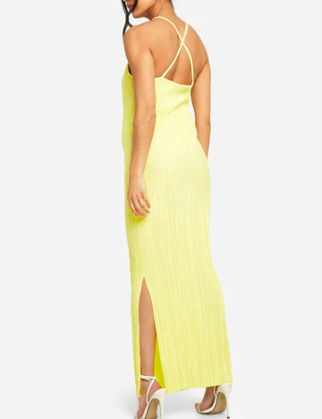 Rochie lunga Boohoo maternity, galben Galben