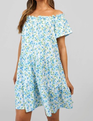 Rochie scurta Boohoo, albastru