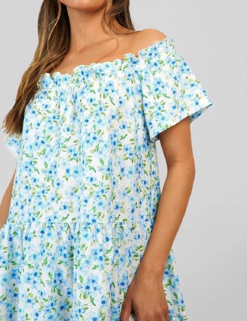Rochie scurta Boohoo, albastru