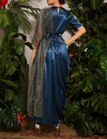 Rochie lunga SHEIN, albastru