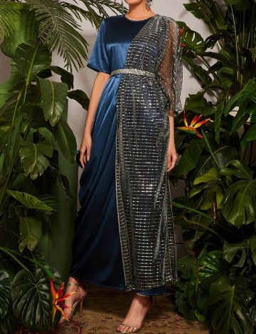 Rochie lunga SHEIN, albastru
