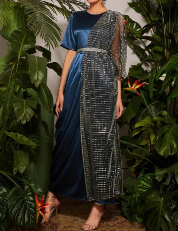Rochie lunga SHEIN, albastru