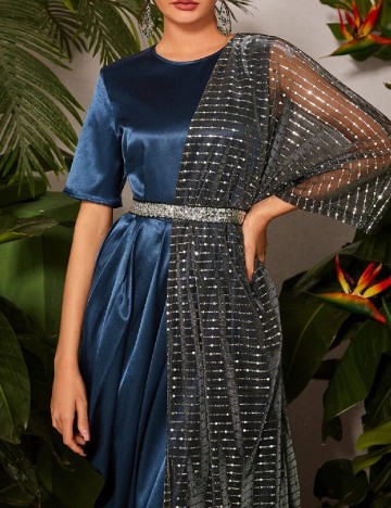 Rochie lunga SHEIN, albastru