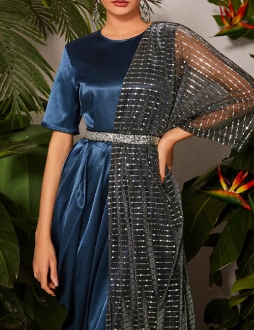 Rochie lunga SHEIN, albastru