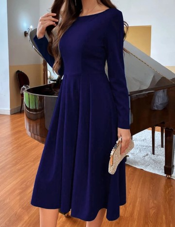Rochie medie SHEIN, bleumarin