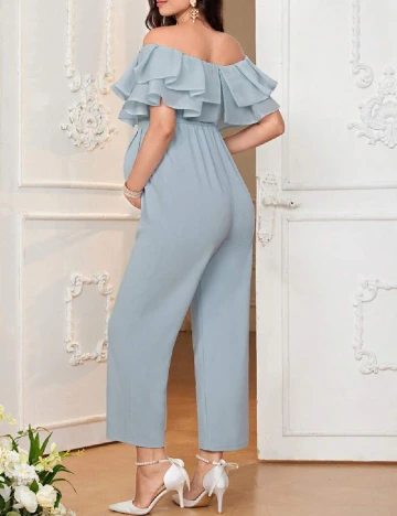 Salopeta SHEIN Maternity, albastru