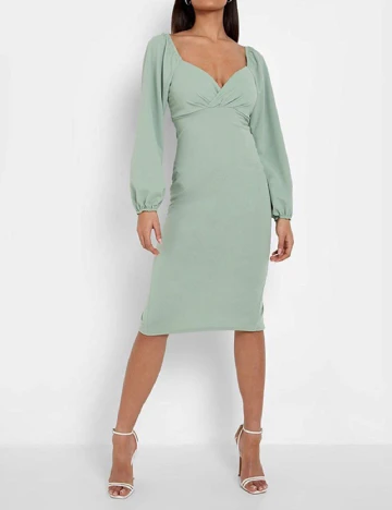 Rochie medie Boohoo, verde
