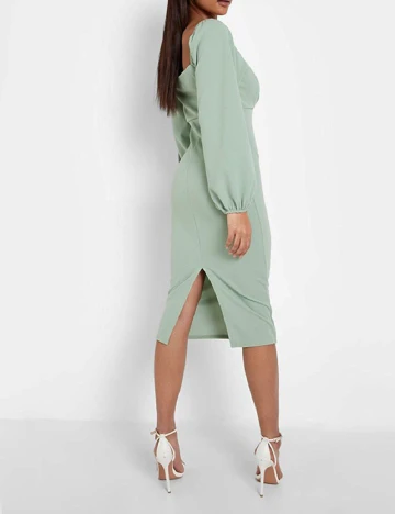 Rochie medie Boohoo, verde