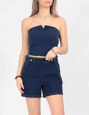 Pantaloni scurti Jacqueline de Yong, albastru