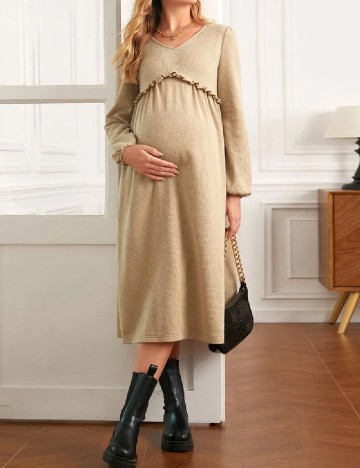 
						Rochie medie SHEIN Maternity, crem