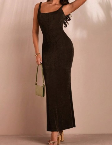 Rochie lunga SHEIN, maro