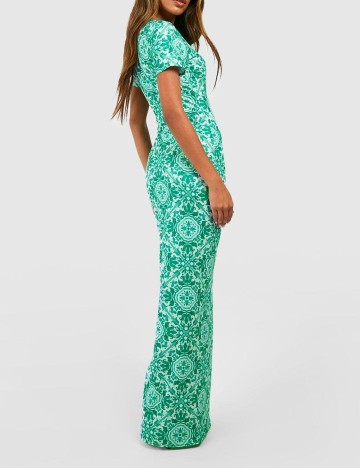 Rochie lunga Boohoo, verde