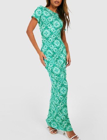 Rochie lunga Boohoo, verde