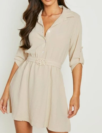 Rochie scurta Boohoo, bej