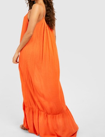 Rochie lunga Boohoo, portocaliu